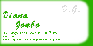 diana gombo business card